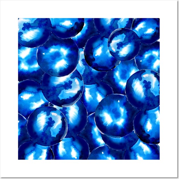 Blue Balls Pattern Wall Art by ZeichenbloQ